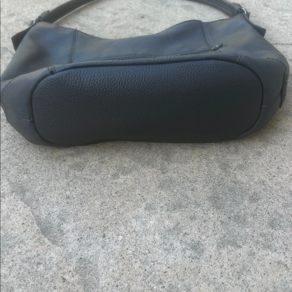 The Sak Grey Leather Shoulder Purse